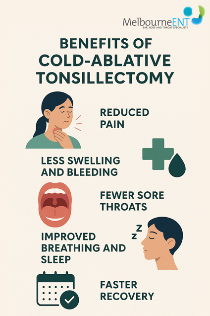 Benefits of Cold - Ablative Tonsillectomy at Melbourne ENT Clinic