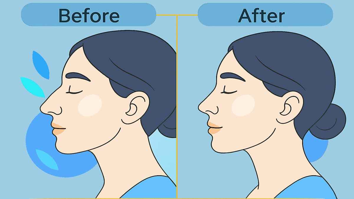 Melbourne ENT Before and After Blue Theme Nose