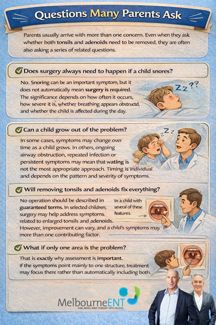 Questions parents may ask about tonsil and adenoid surgery Questions parents may ask about tonsil and adenoid surgery